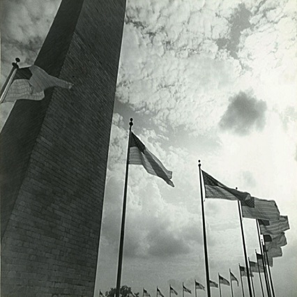 American Flags at the Monument